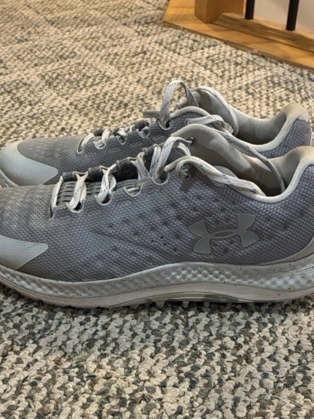 Steph Curry Under Armour Light Gray Athletic Sneakers